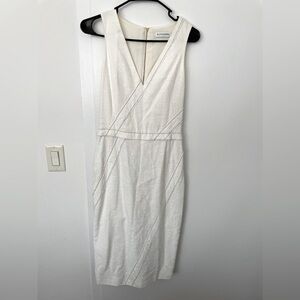 Altuzarra women white tweed pencil dress NWOT